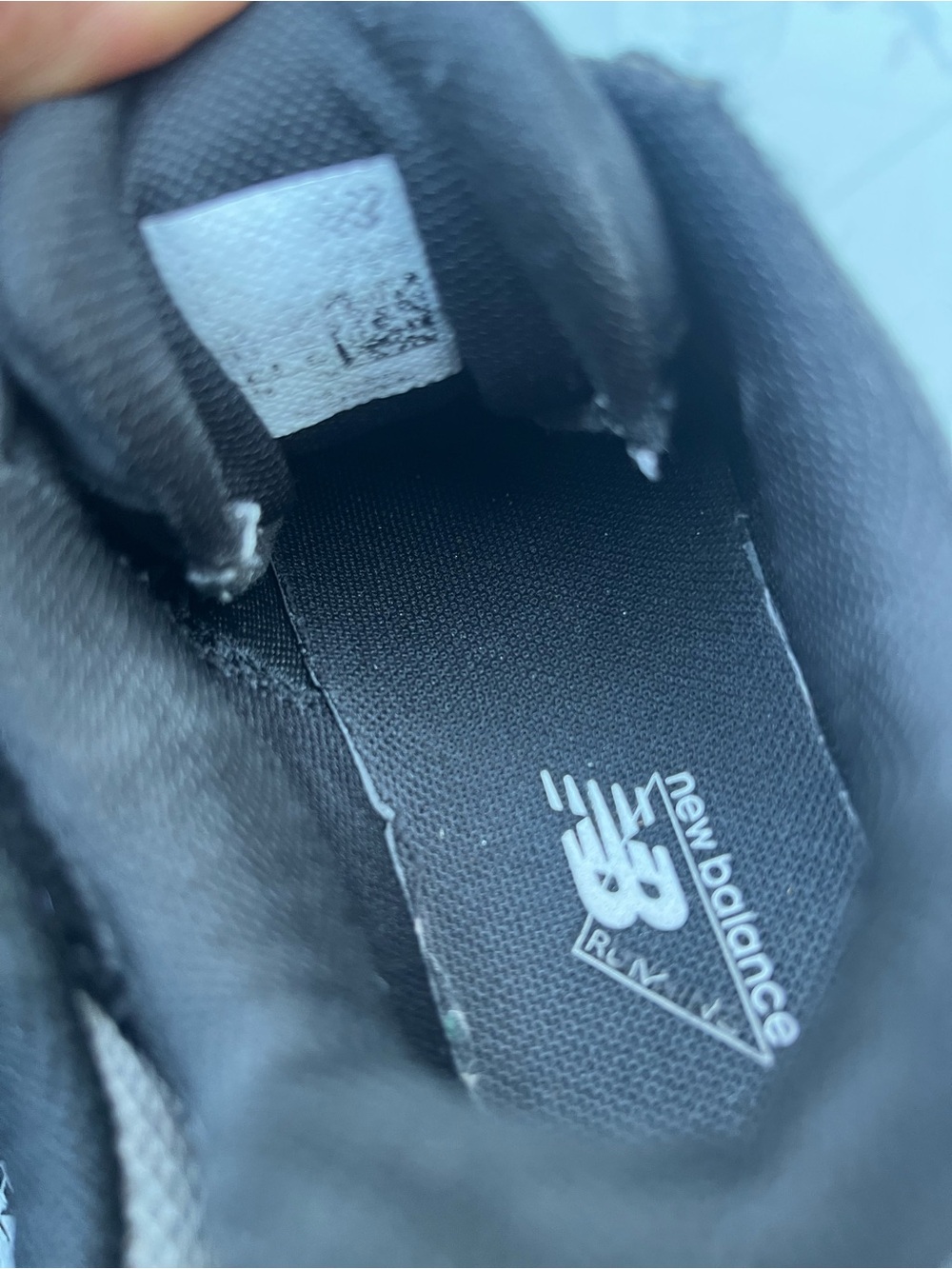 New Balance bungee Kids Black and Gray Sneakers with Red Accents - Picture 10 of 12